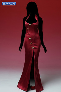 1/6 Scale red Cheongsam Dress Set