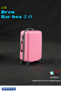 1/6 Scale pink Travel Trolley draw bar box 2.0