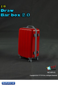1/6 Scale red Travel Trolley draw bar box 2.0