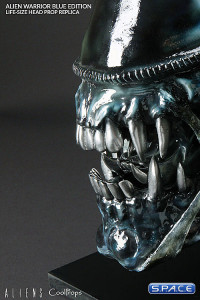 1:1 Alien Warrior Life-Size Head Blue Edition (Aliens)