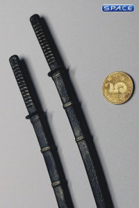 1/6 Scale black Katana Set