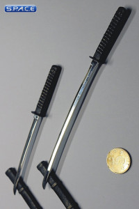 1/6 Scale black Katana Set