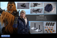 1/6 Scale Han Solo and Chewbacca Movie Masterpiece Set MMS376 (Star Wars: The Force Awakens)