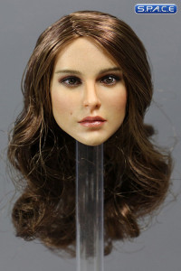 1/6 Scale European / American Female Head Sculpt (brunette)