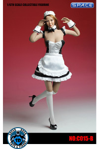 1/6 Scale black Maid Outfit Set