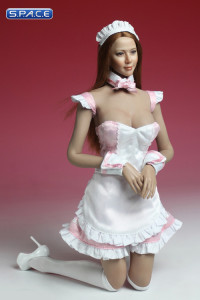 1/6 Scale pink Maid Outfit Set