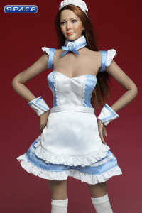 1/6 Scale blue Maid Outfit Set