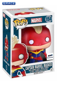 Exclusive Captain Marvel masked Pop! Vinyl Bobble-Head #154 (Marvel)