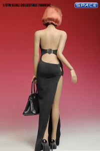 1/6 Scale black Long Dress Set