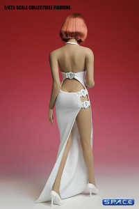 1/6 Scale white Long Dress Set