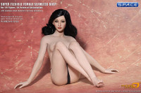 1/6 Scale Seamless Female pale Body removable feet / medium breast / headless (Super-Flexible)