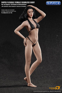 1/6 Scale Seamless Female suntan Body removable feet / medium breast / headless (Super-Flexible)