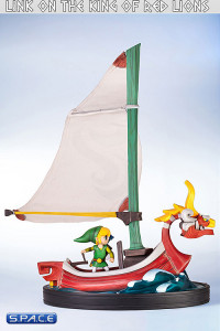 Link on the King of Red Lions Statue (The Legend of Zelda: The Wind Waker)