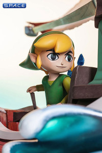 Link on the King of Red Lions Statue (The Legend of Zelda: The Wind Waker)