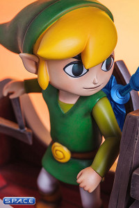 Link on the King of Red Lions Statue (The Legend of Zelda: The Wind Waker)