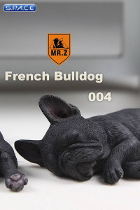 1/6 Scale black French Baby Bulldogs