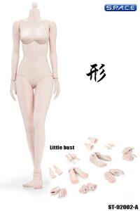 1/6 Scale Female pale Body little breast Super-Flexible