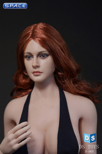 1/6 Scale female Head D005 - curly red hair