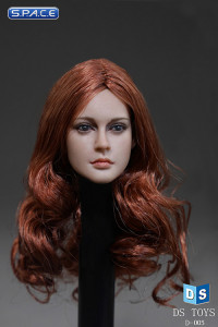 1/6 Scale female Head D005 - curly red hair