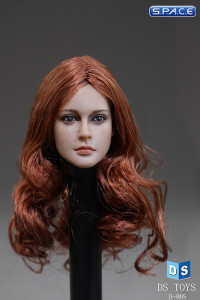 1/6 Scale female Head D005 - curly red hair