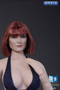 1/6 Scale female Head D006 - red hair