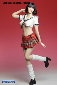 1/6 Scale Used Highshool Outfit white/red