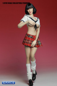 1/6 Scale Used Highshool Outfit white/red