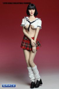 1/6 Scale Used Highshool Outfit white/red