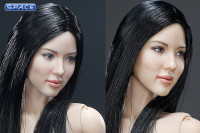 1/6 Scale Female Body w/ Asian Head Sculpt (black straight hair)