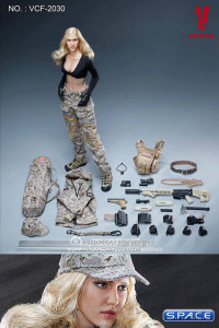 1/6 Scale Digital Camouflage Women Soldier - Max