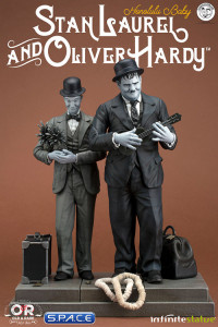 Stan Laurel & Oliver Hardy Old & Rare Statue (Honolulu Baby)