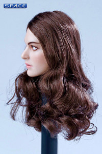 1/6 Scale European / American Female Head Sculpt (brunette hair)