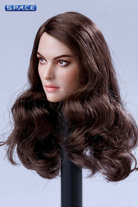 1/6 Scale European / American Female Head Sculpt (brunette hair)