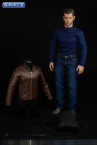 1/6 Scale Agent of Leather Suit Set