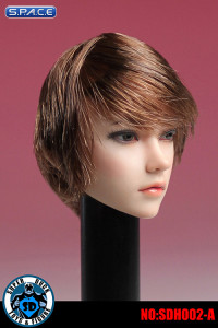 1/6 Scale Female Head Sculpt (brunette short Hair)