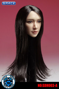 1/6 Scale Female Head Sculpt (black hair)