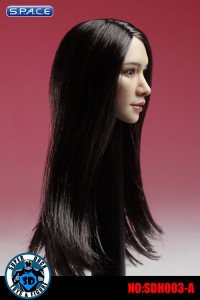 1/6 Scale Female Head Sculpt (black hair)