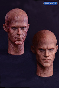 1/6 Scale Burned Male Head Sculpts Set of 2