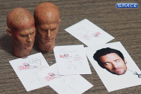 1/6 Scale Burned Male Head Sculpts Set of 2