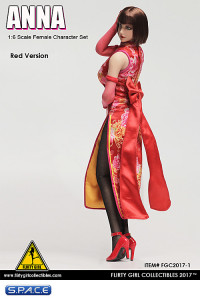 ANA 1/6 Scale Female Red Clothing Set Flirty Girl Collectibles