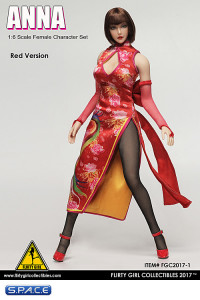 1/6 Scale Female Character Set Anna - Red Version