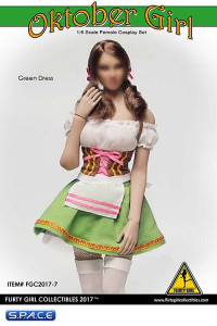 1/6 Scale green Dirndl Cosplay Clothing Set