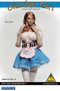 1/6 Scale blue Dirndl Cosplay Clothing Set