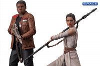 1/10 Scale Rey & Finn ARTFX+ Statues 2-Pack (Star Wars - The Force Awakens)