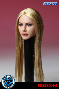 1/6 Scale Female Head Sculpt (glossy long blonde hair)