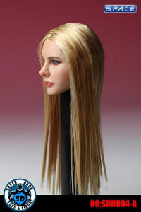 1/6 Scale Female Head Sculpt (glossy long blonde hair)