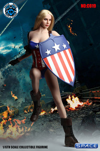 1/6 Scale Female America Cosplay Set