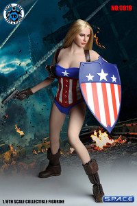 1/6 Scale Female America Cosplay Set