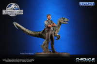 Owen and Blue Statue (Jurassic World)