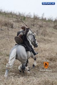 1/6 Scale white Shire Horse